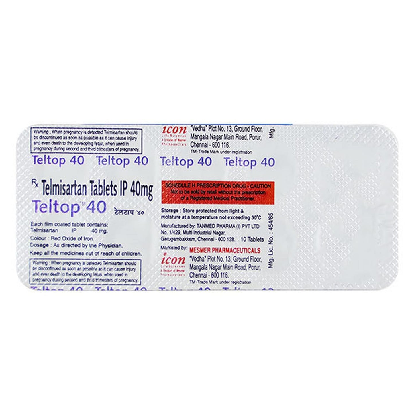 Teltop 40MG - Strip of 10 Tablets