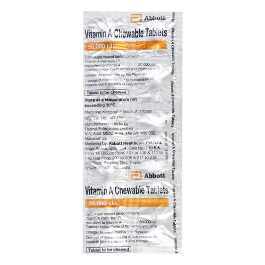 Vitamin A Chew - Strip of 10 Tablets