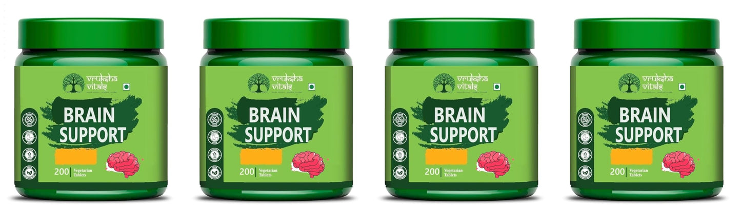 Vruksha Vitals Ginkgo Biloba - Brain Support 200 tablets x Pack of 2