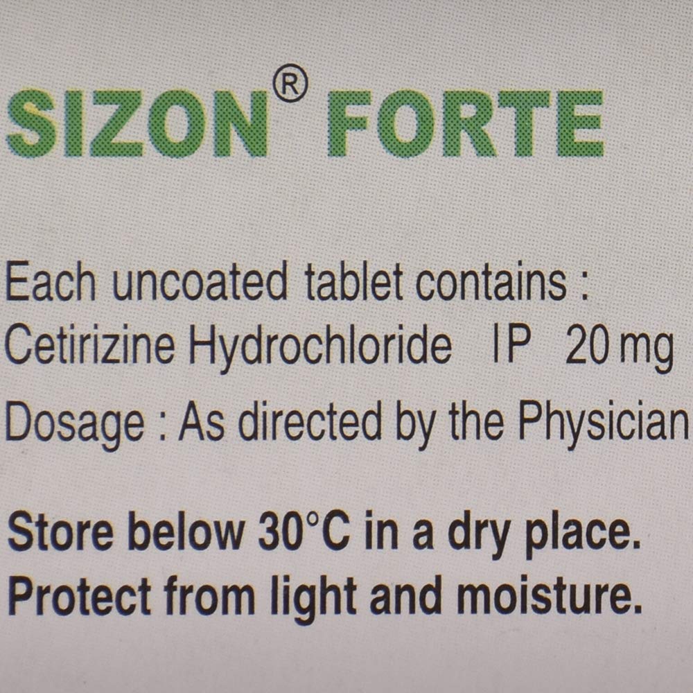 Sizon Forte - Strip of 10 Tablets