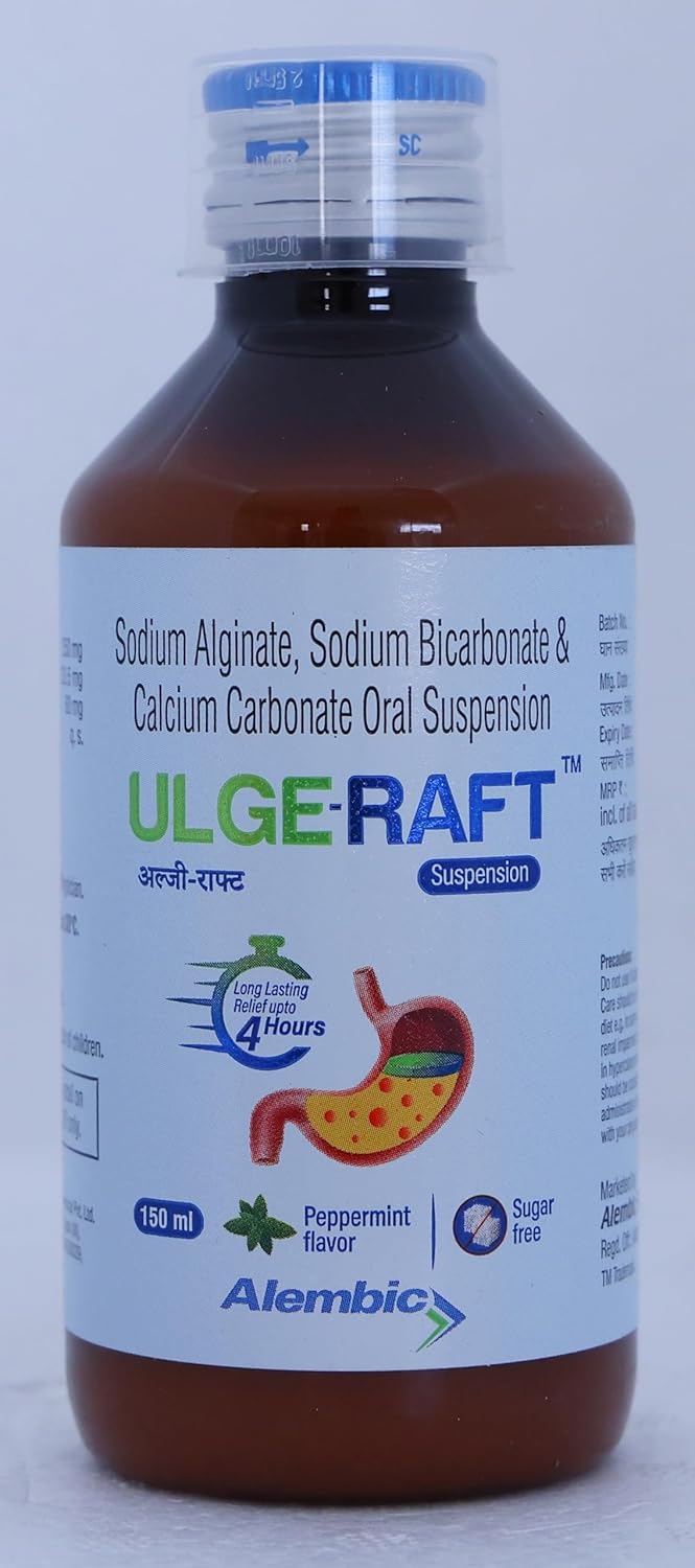 Ulge Raft Sugarfree Peppermint - Bottle of 150ml Suspension