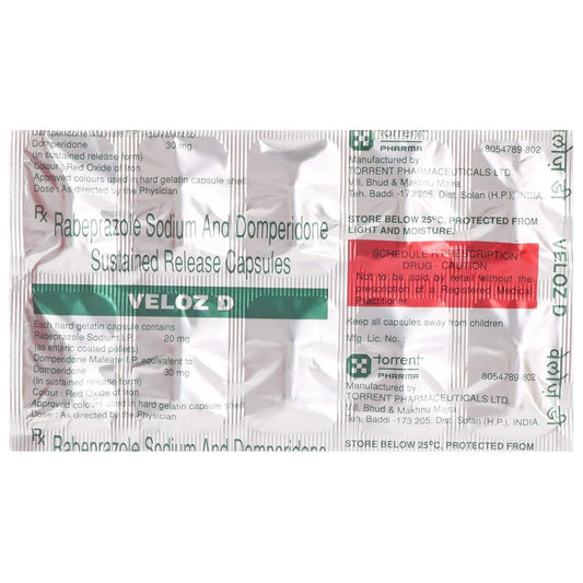 Veloz D - Strip of 10 Capsules