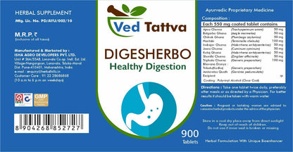 Ved Tattva Diges Herbo 900 Tablets Pack of 1