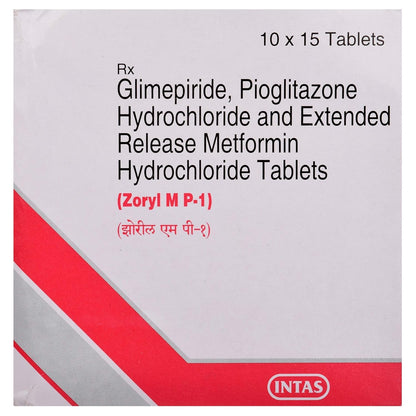 Zoryl MP 1 - Strip of 15 Tablets