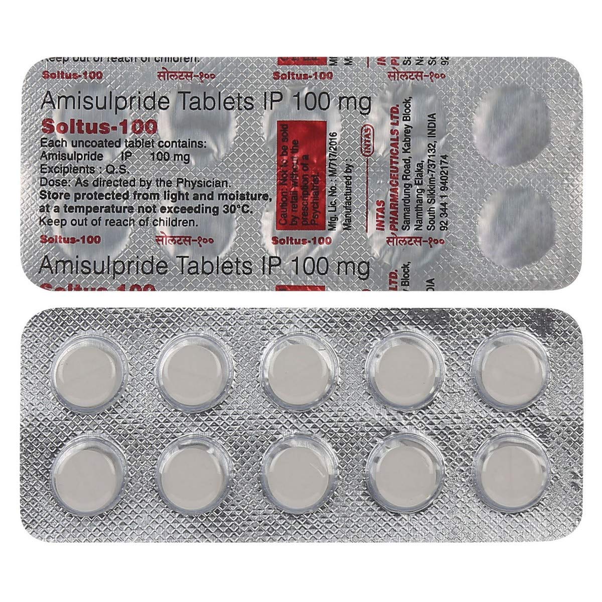 Soltus 100 - Strip of 10 Tablets