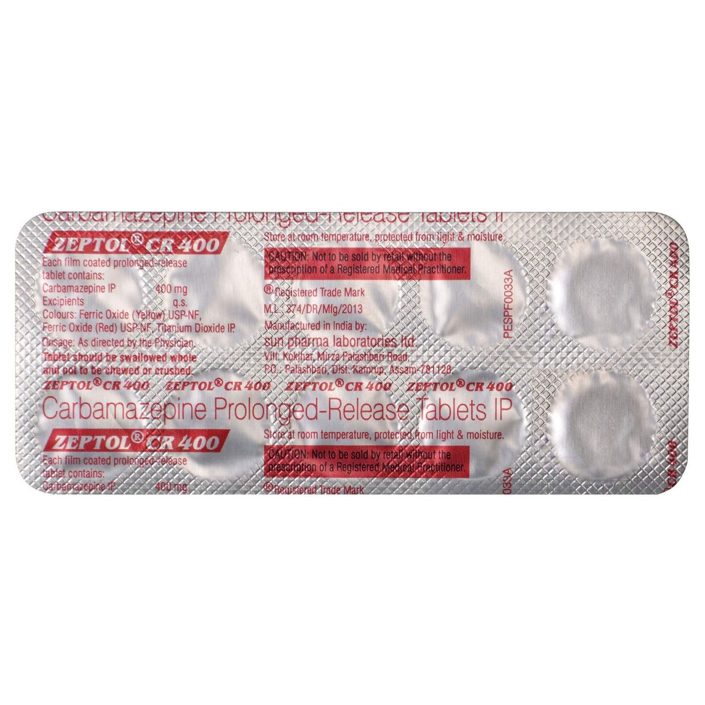 Zeptol CR 400 - Strip of 10 Tablets