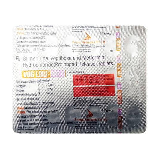 Vog Low-GM 2 - Strip of 15 Tablets