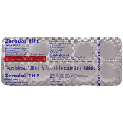 Zerodol TH 8 - Strip of 10 Tablets