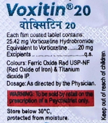 Voxitin 20 - Strip of 10 Tablets