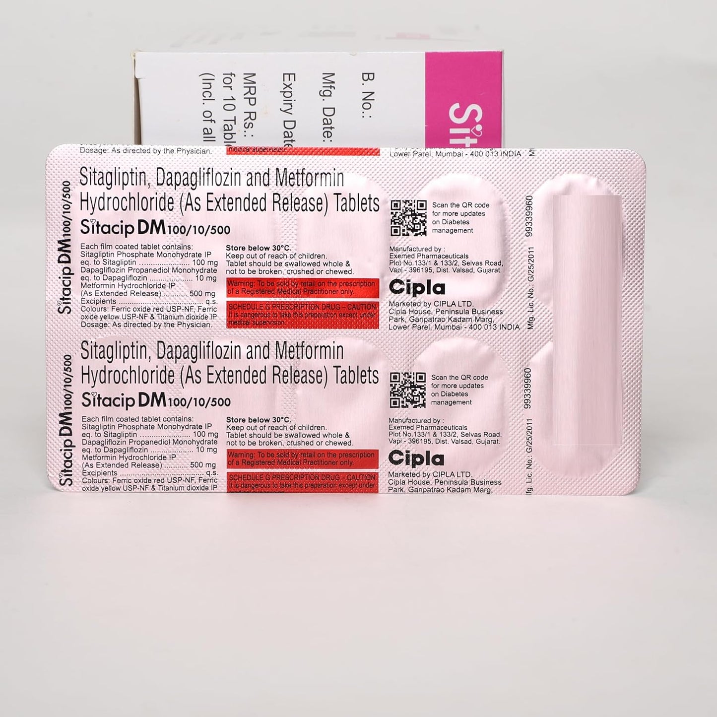 Sitacip DM - Strip of 10 Tablets