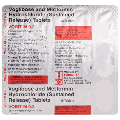 Vobit M 0.2 - Strip of 15 Tablets