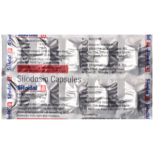 Silodal 8 - Strip of 10 Capsules