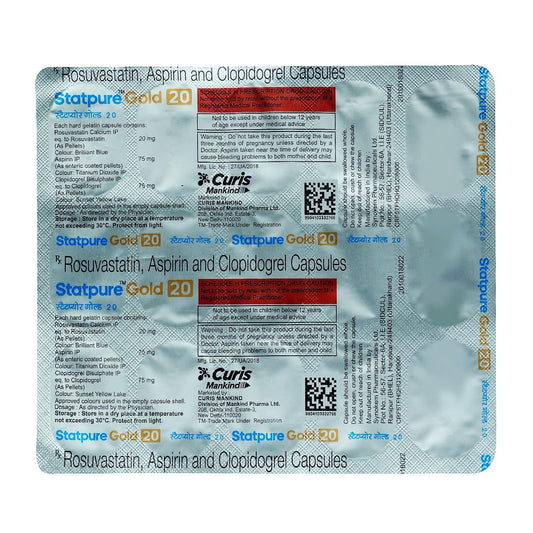 Statpure Gold 20 -Strip of 15 Capsules