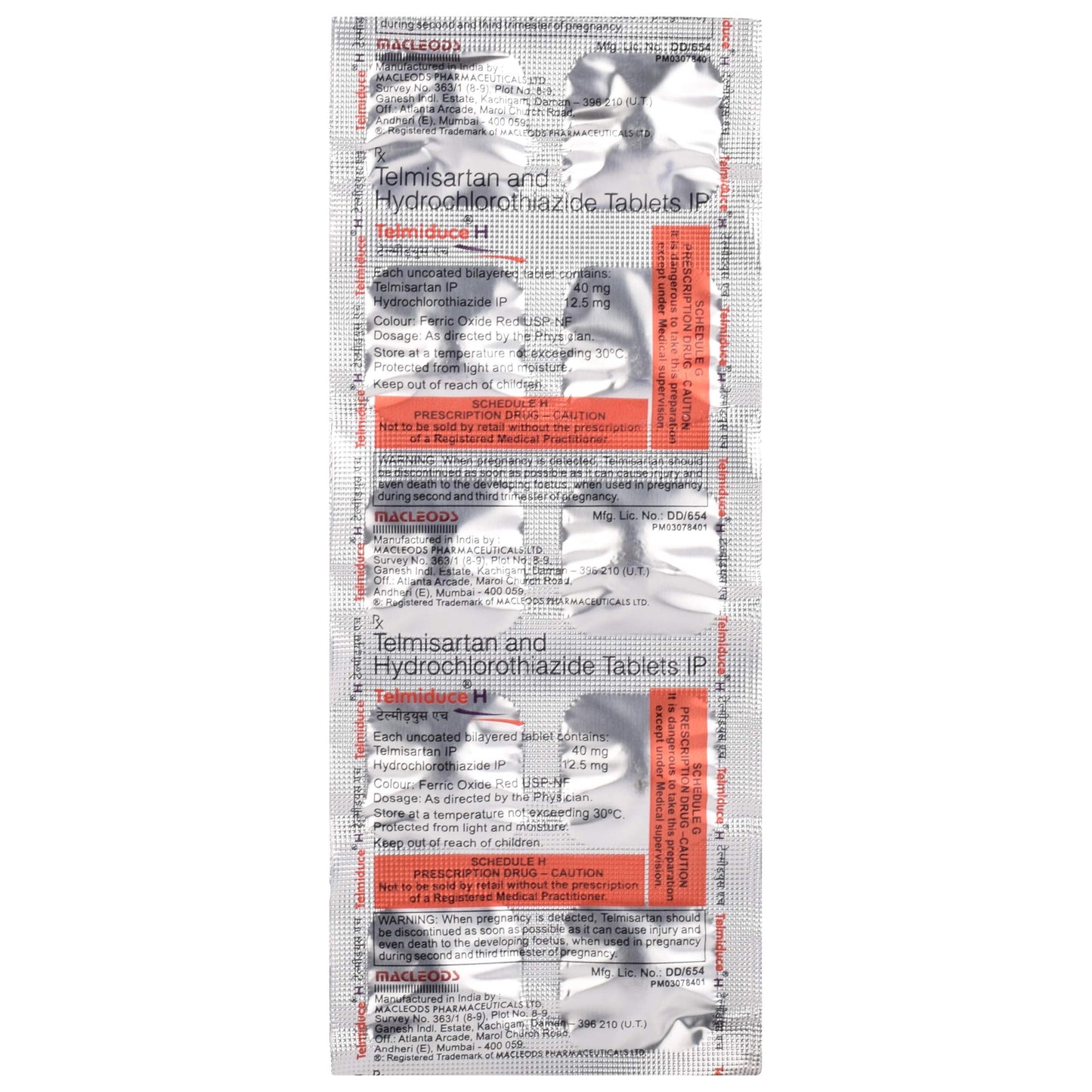 Telmiduce H - Strip of 10 Tablets