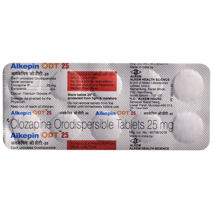 Alkepin ODT 25 - Strip of 10 Tablets