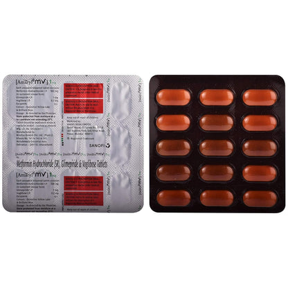 Amaryl MV 1 mg - Strip of 15 Tablets