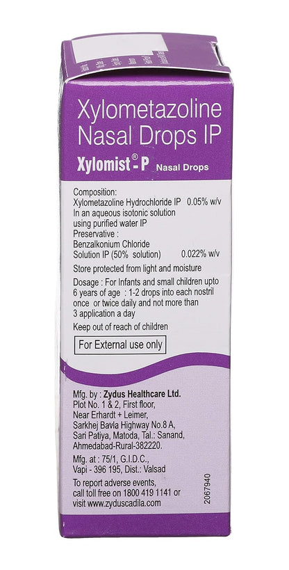 Xylomist-P - Bottle of 10 ml Nasal Drops