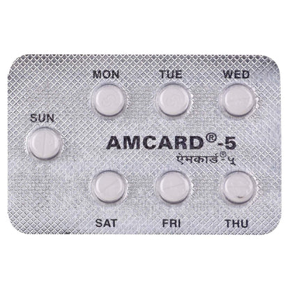 Amcard 5mg- Strip of 14 Tablets