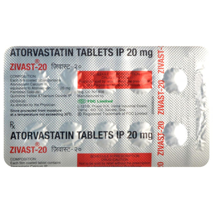 Zivast 20 - Strip of 10 Tablets