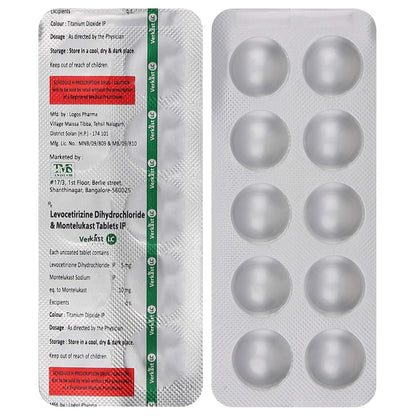 Verkast LC - Strip of 10 Tablets