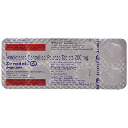 Zerodol CR - Strip of 10 Tablets