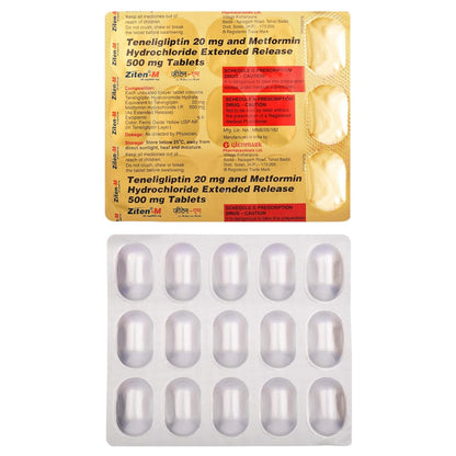 Ziten M 20/500 - Strip of 15 Tablets