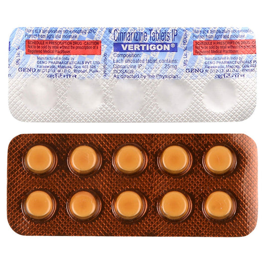 Vertigon - Strip of 10 Tablets