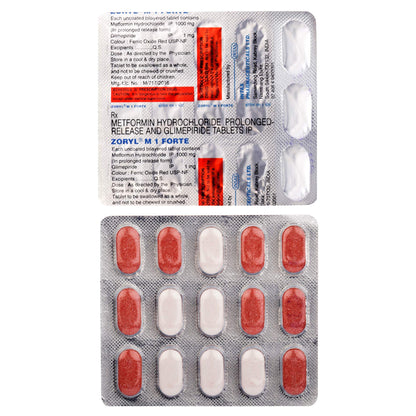 Zoryl M1 Forte - Bllister Strip of 15 Tablets