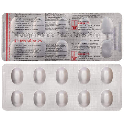 Lupin Mira-25 - Strip of 10 Tablets