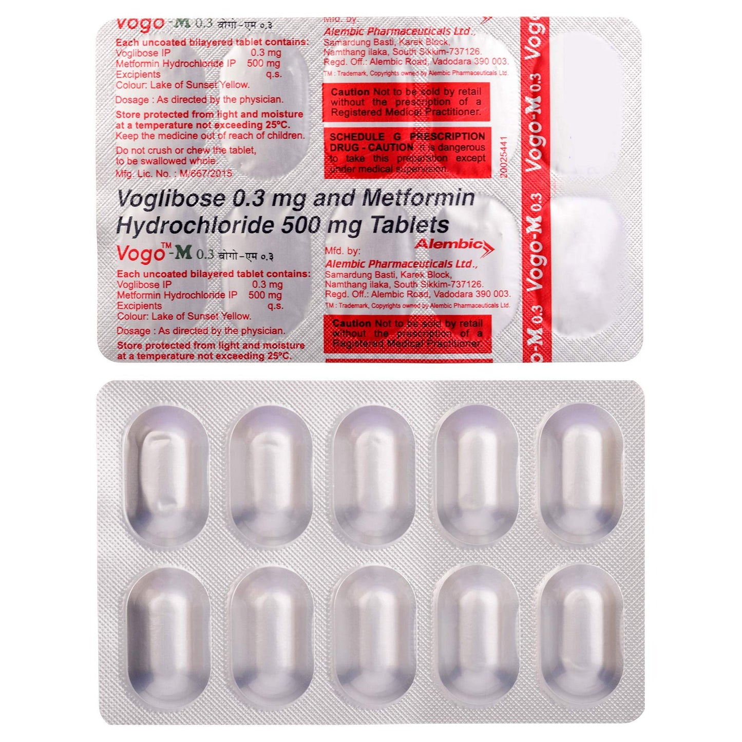 Vogo-M 0.3 - Strip of 10 Tablets