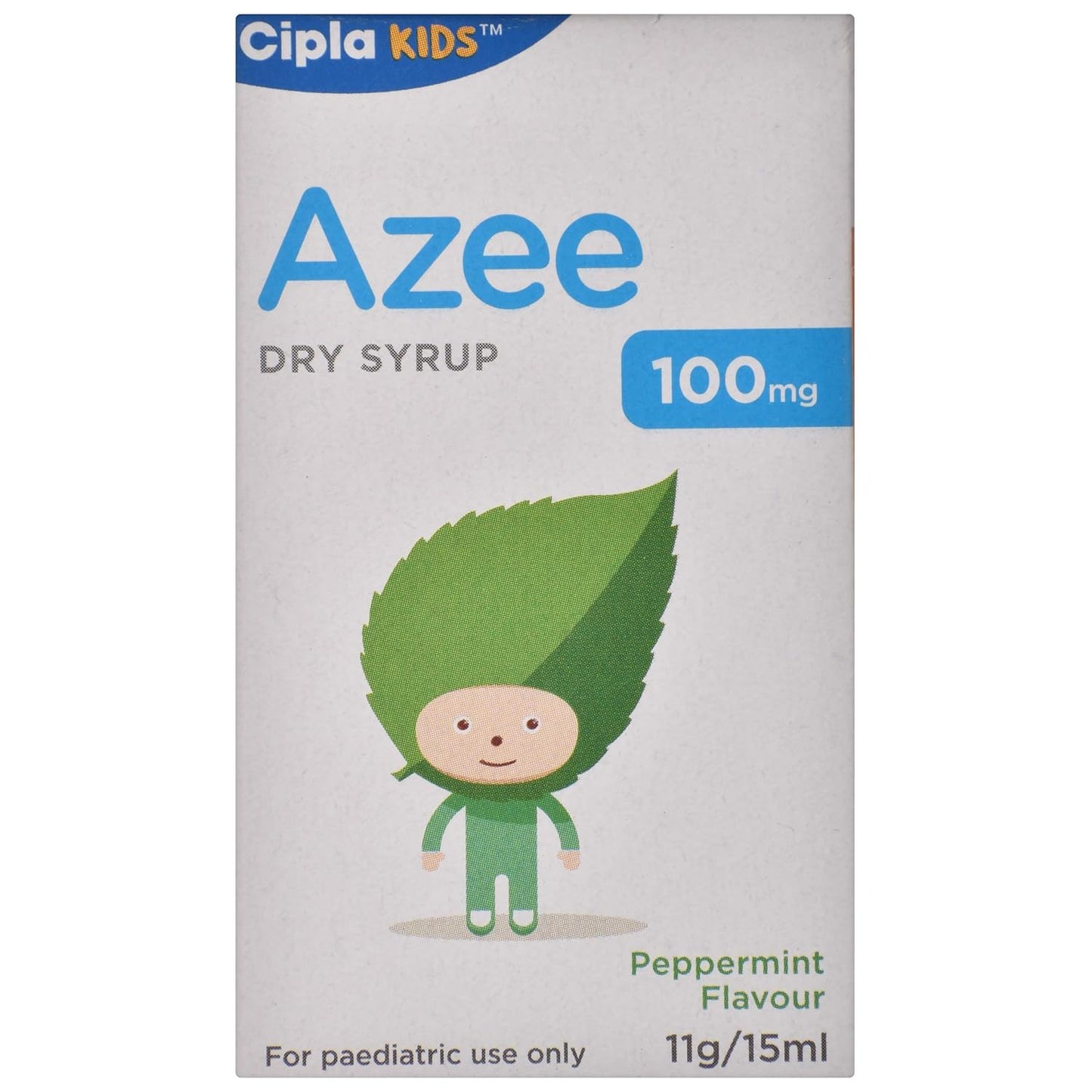 Azee 100mg Peppermint Flavour - Bottle of 11 gm Dry Syrup