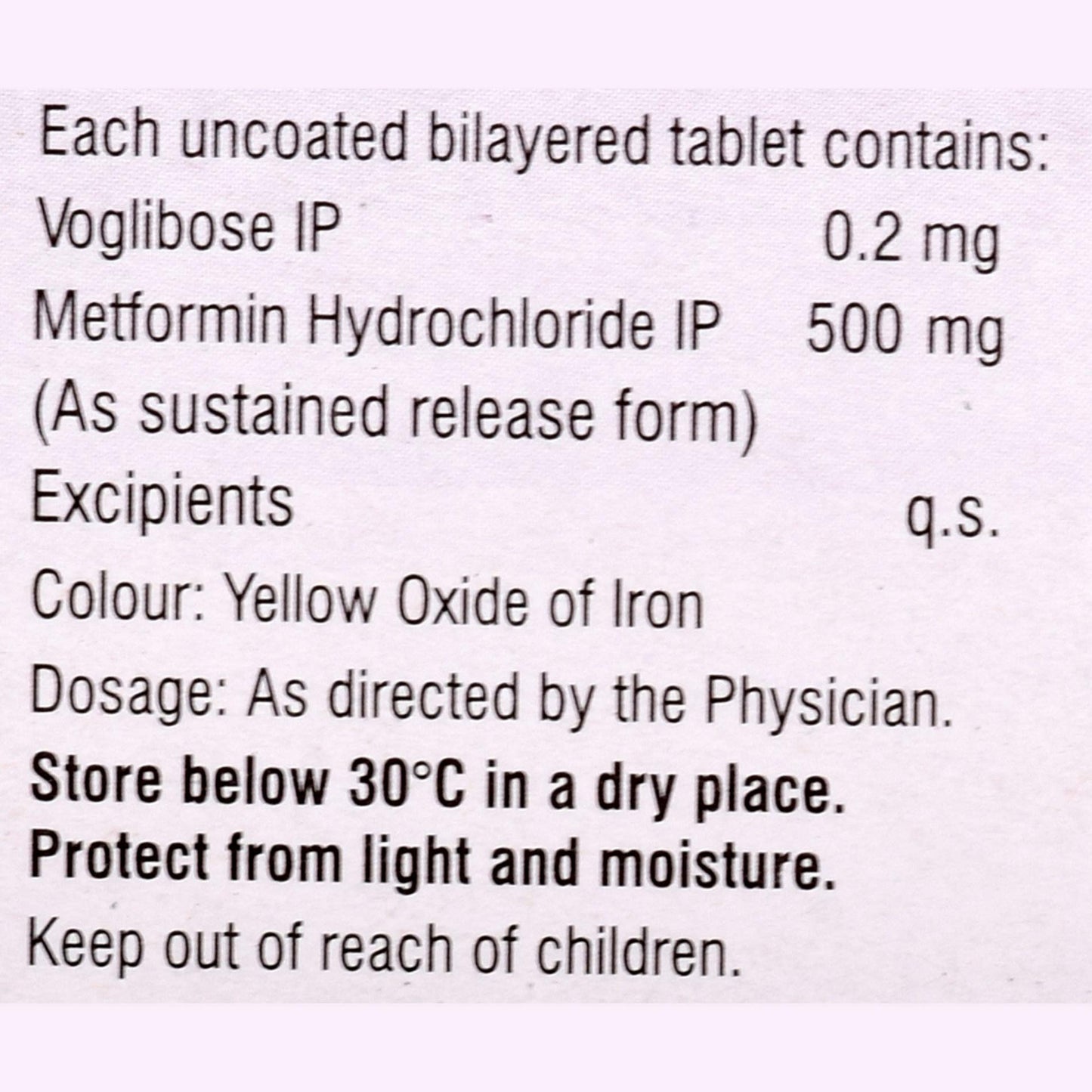 Vogs M 0.2 - Strip of 10 Tablets