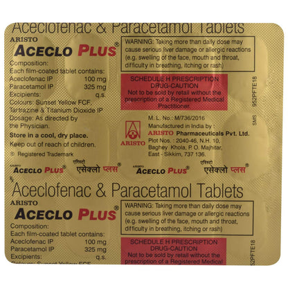 Aceclo Plus - Strip of 15 Tablets