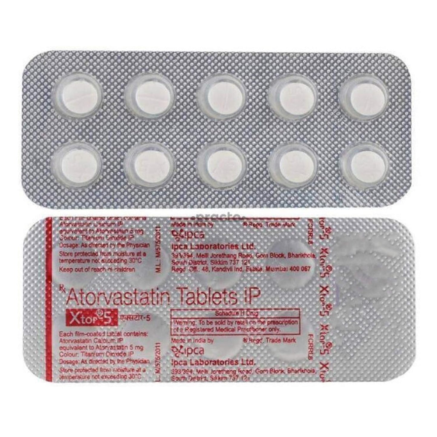 Xtor 5mg - Strip of 10 Tablets