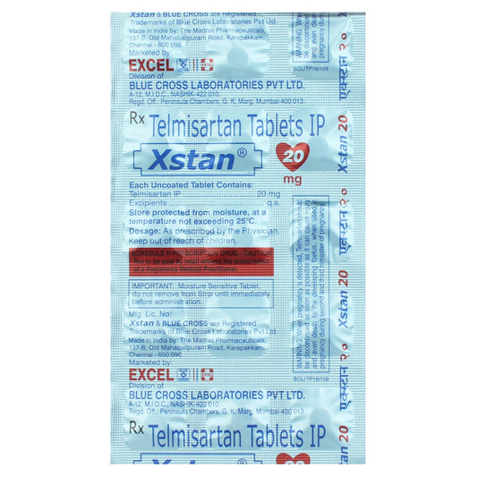 Xstan 20 - Strip of 15 Tablets