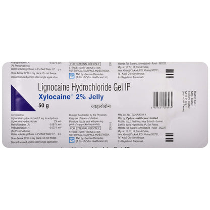 Xylocaine 2% Jelly - Tube of 50 gm Gel