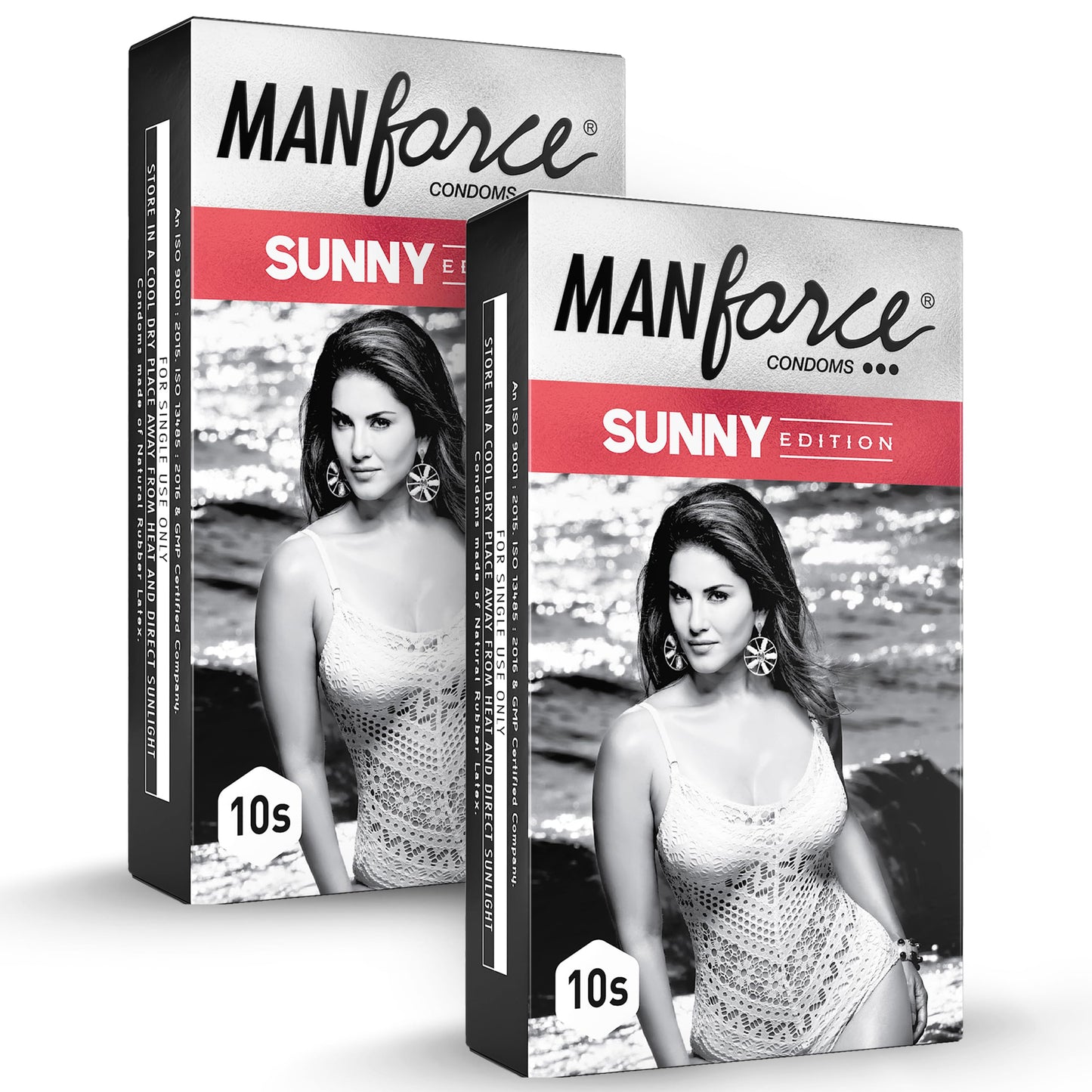 Manforce Sunny Edition Condoms | 10 pcs | Ribbed, Dotted & Anatomically Shaped Condoms | India’s No. 1* Condom Brand for Safe Sex