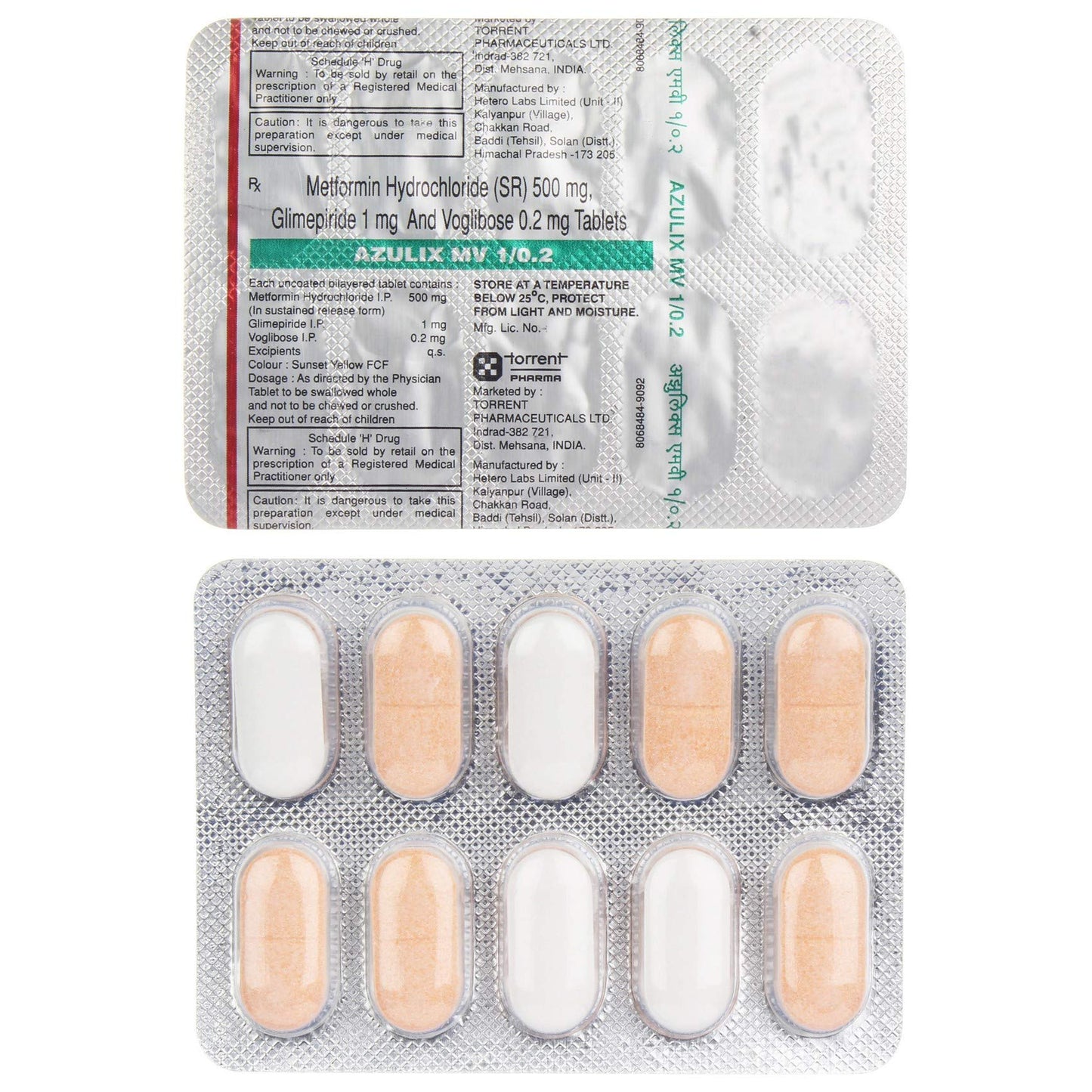 Azulix MV 1/0.2 - Strip of 10 Tablets