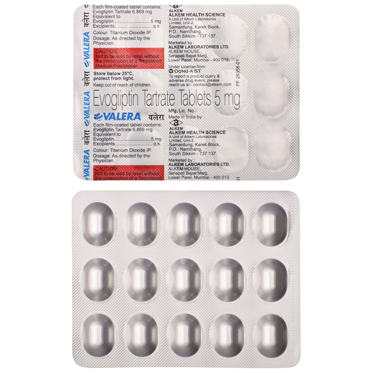 Valera - Strip of 15 Tablets