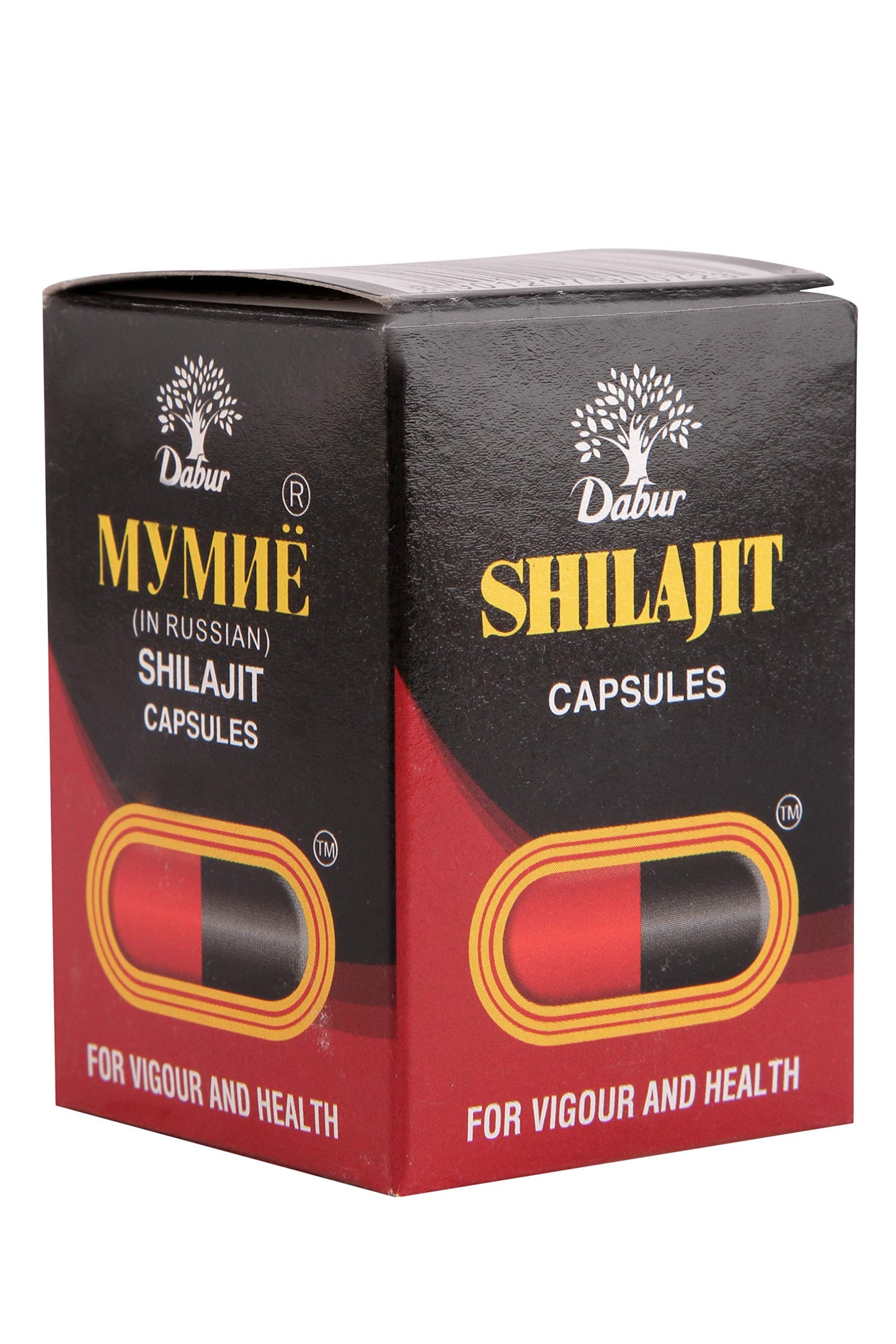 Dabur Shilajit Ayurvedic Capsules - 30 capsules | Pure Shilajit With Antifatigue , Anti Inflammatory Benefits | For Vigour & Strength | Immunity Booster | Ayurvedic Health Tonic