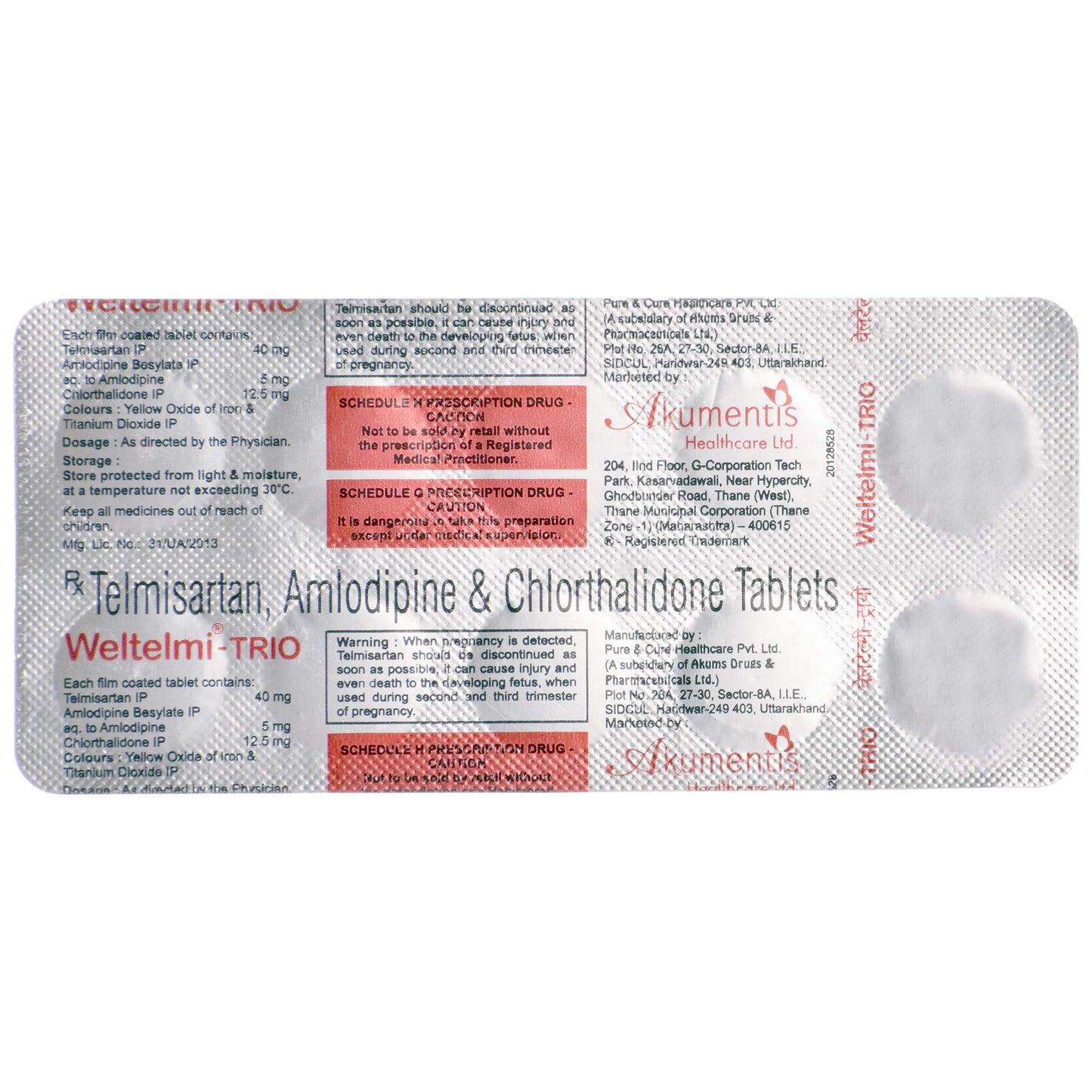 Weltelmi-Trio - Strip of 10 Tablets