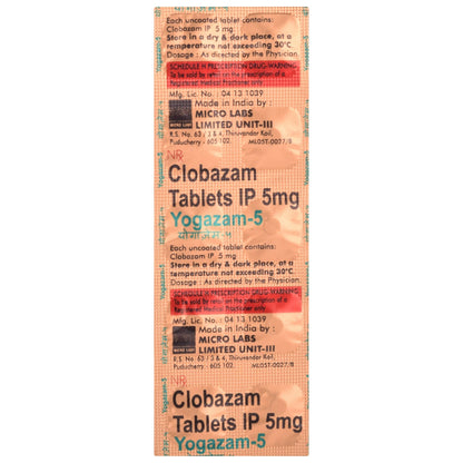 Yogazam-5 - Strip of 10 Tablets