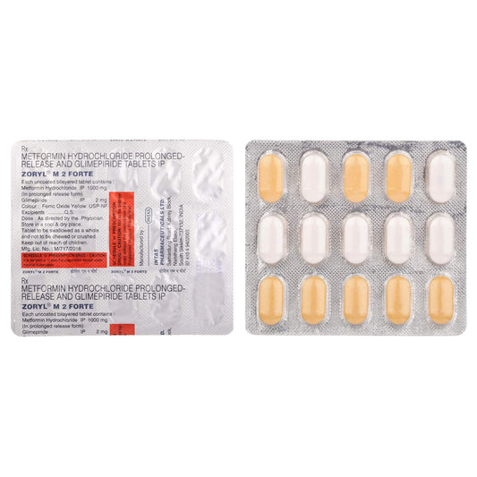 Zoryl M2 Forte - Strip of 15 Tablets