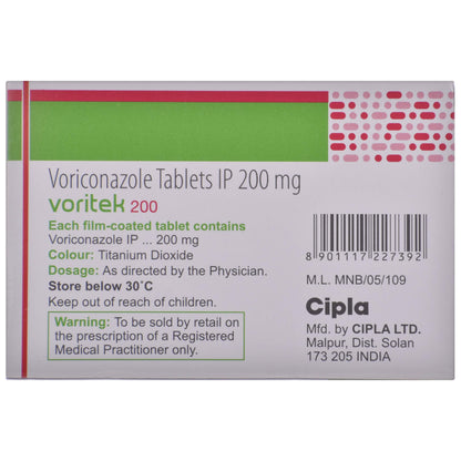 Voritek 200 - Strip of 4 Tablets