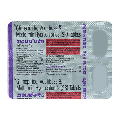 Ziglim-MV 2 - Strip of 10 Tablets