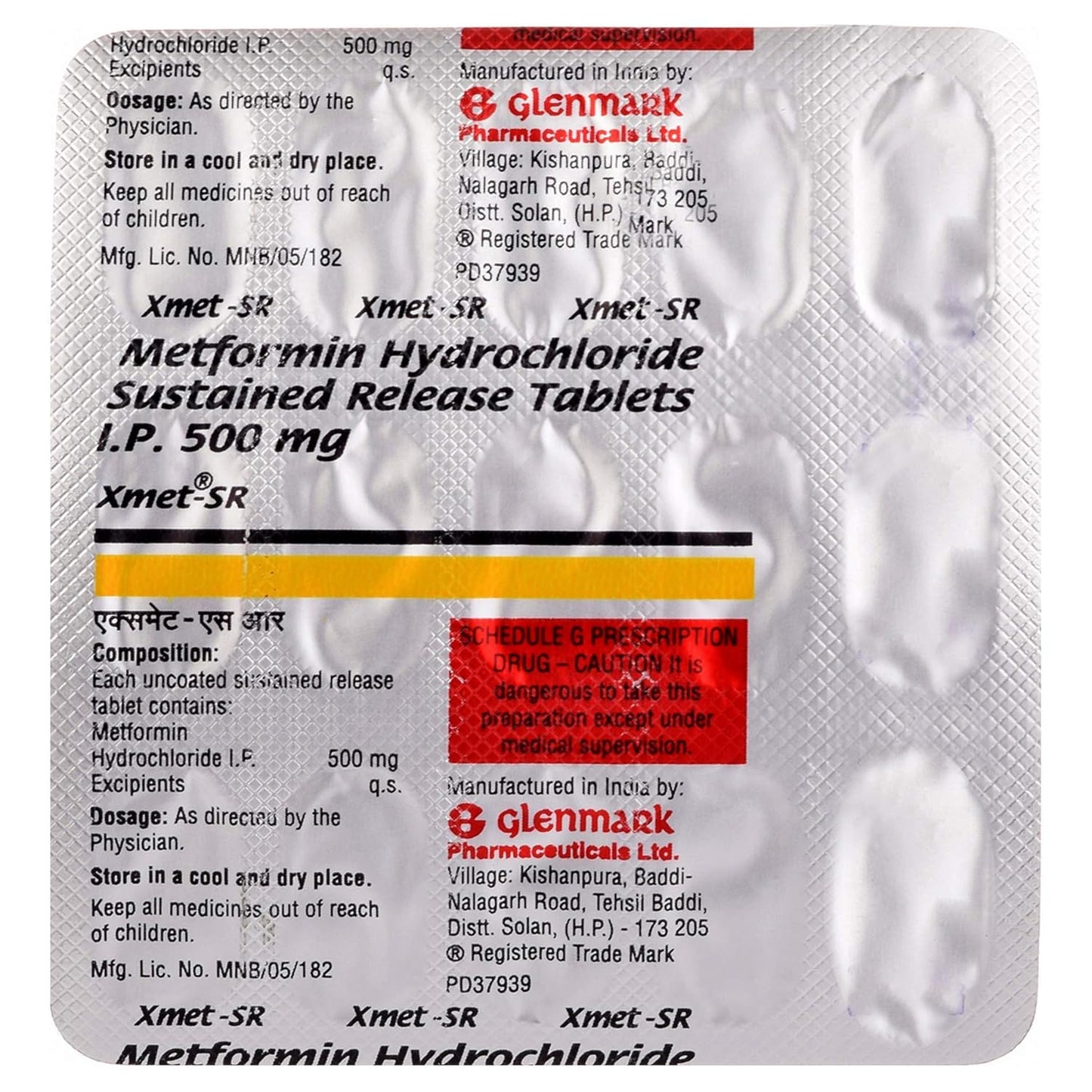 Xmet-SR - Strip of 15 Tablets