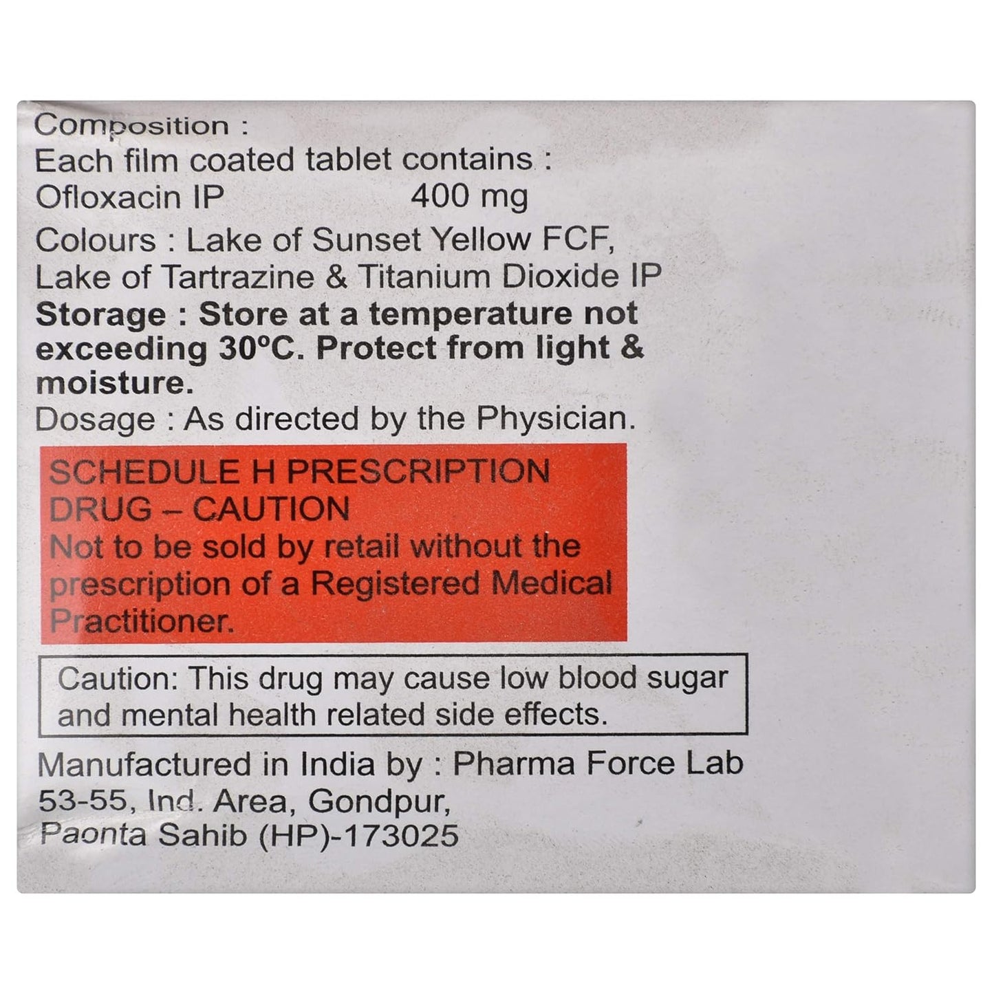 Zenflox-400 - Strip of 10 Tablets