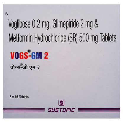 Vogs GM 2 - Strip of 15 Tablets