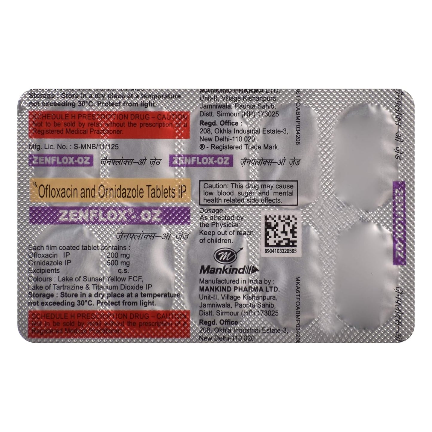 Zenflox-OZ - Strip of 10 Tablets