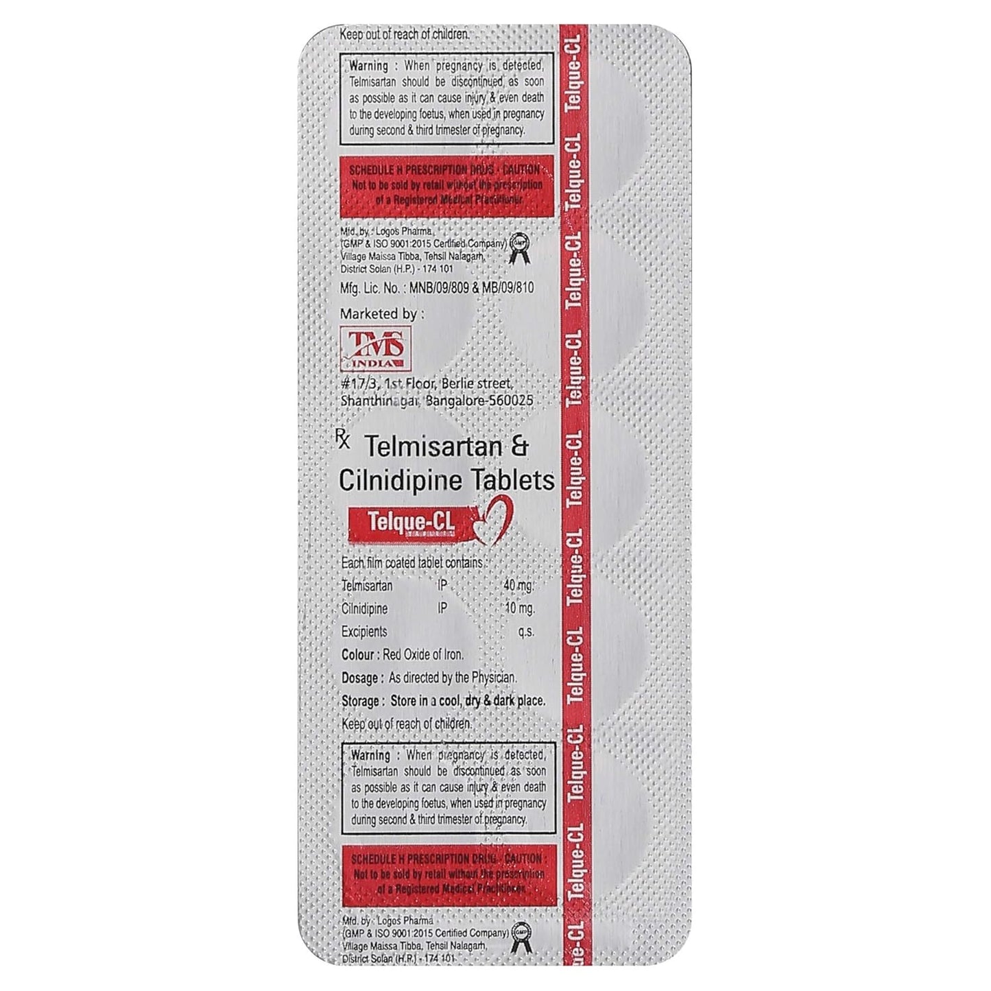 Telque-CL - Strip of 10 Tablets